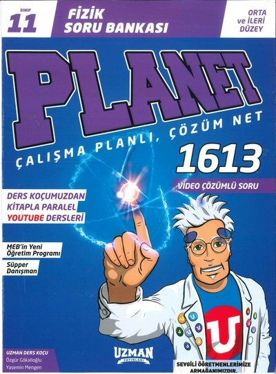FİZİK SORU BANKASI PLANET ÇALIŞMA PLANLI ÇÖZÜM NET 1613 SORU Limon Fotokopi