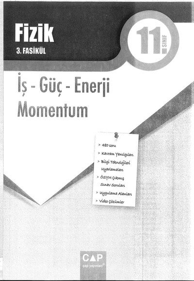 FİZİK 3. FASİKÜL İŞ GÜÇ VE ENERJİ MOMENTUM Limon Fotokopi