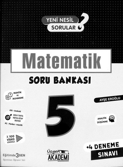 MATEMATİK SORU BANKASI Limon Fotokopi