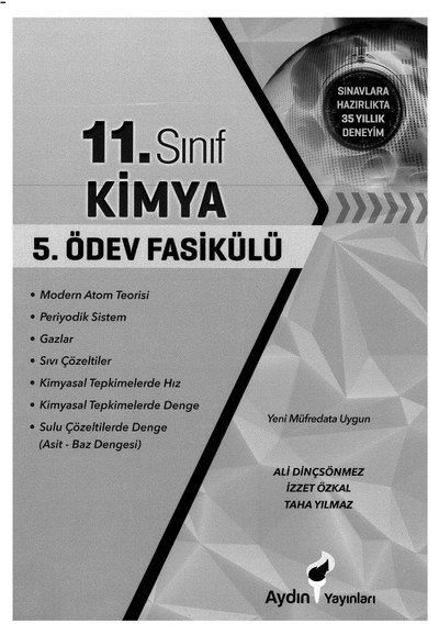 KİMYA 5. ÖDEV FASİKÜLÜ Limon Fotokopi