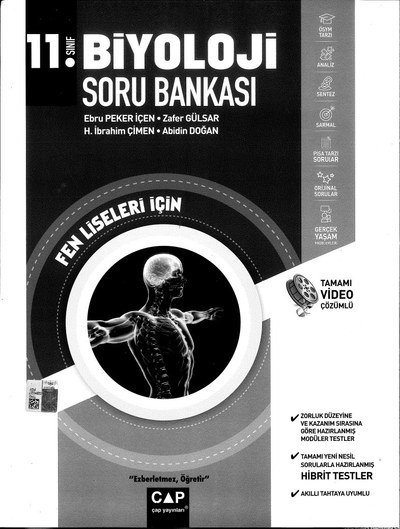 BİYOLOJİ SORU BANKASI