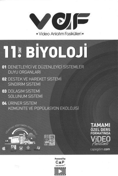 BİYOLOJİ TAMAMI ÖZEL DERS FORMATINDA VİDEO ANLATIMLI Limon Fotokopi