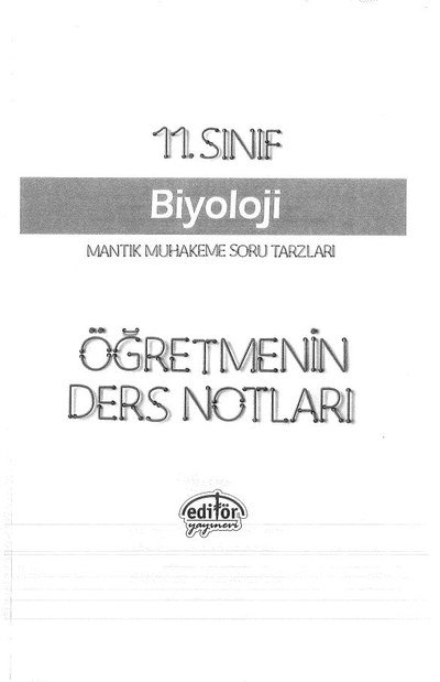 BİYOLOJİ ÖĞRETMENİN DERS NOTLARI Limon Fotokopi