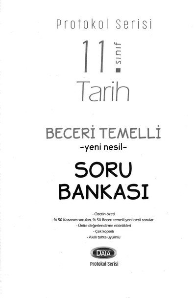 TARİH BECERİ TEMELLİ YENİ NESİL SORU BANKASI Limon Fotokopi