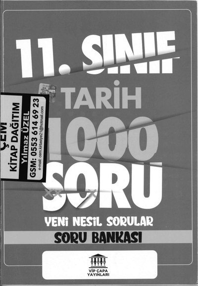 TARİH 1000 SORU YENİ NESİL SORULAR SORU BANKASI Limon Fotokopi