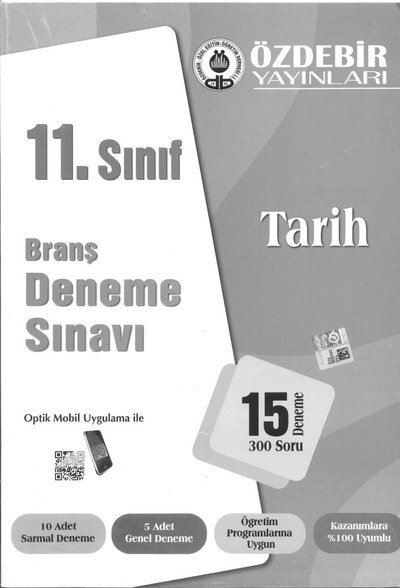 BRANŞ DENEME SINAVI TARİH 15 DENEME 300 SORU