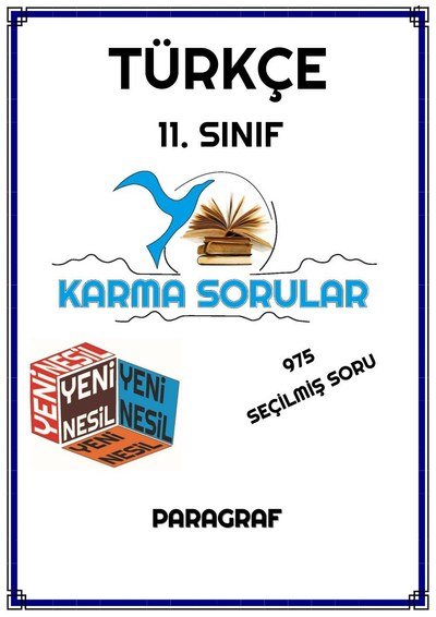 TÜRKÇE 975 SEÇİLMİŞ SORU PARAGRAF Limon Fotokopi