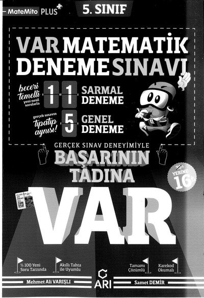 VAR MATEMATİK DENEME SINAVI