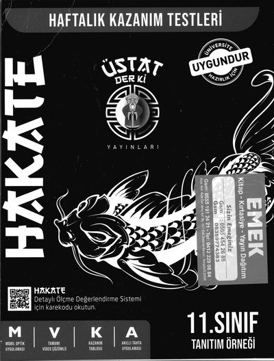 HAKATE HAFTALIK KAZANIM TESTLERİ MVKA Limon Fotokopi