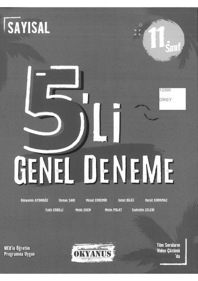 5'Lİ GENEL DENEME Limon Fotokopi