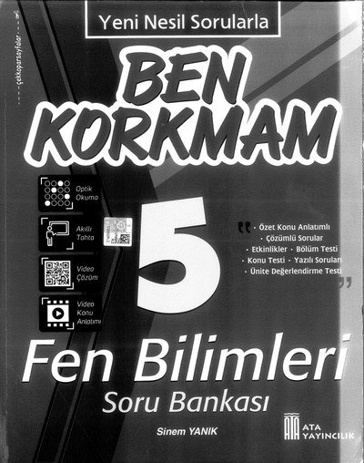 BEN KORKMAM FEN BİLİMLERİ SORU BANKASI Limon Fotokopi