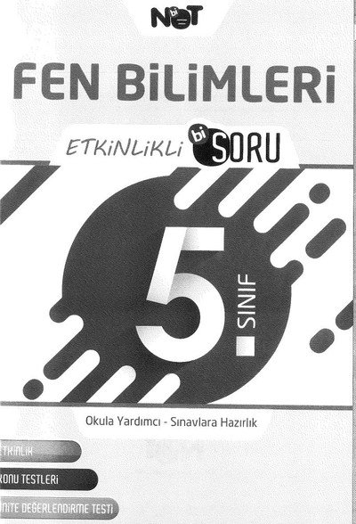 FEN BİLİMLERİ ETKİNLİKLİ SORU