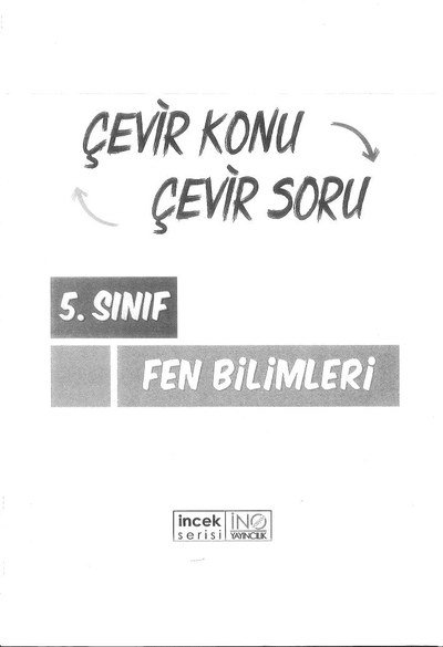 ÇEVİR KONU ÇEVİR SORU FEN BİLİMLERİ Limon Fotokopi