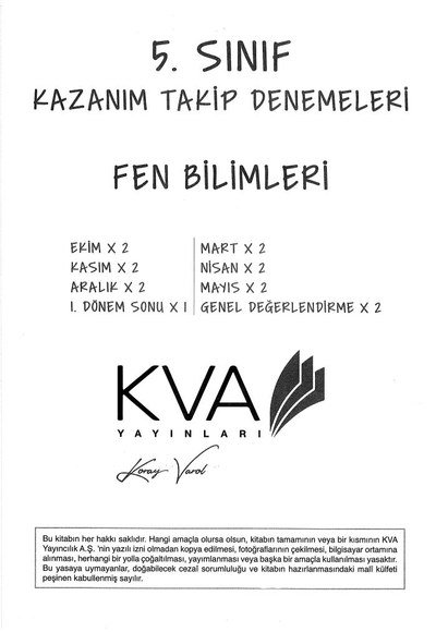 KAZANIM TAKİP DENEMELERİ FEN BİLİMLERİ Limon Fotokopi