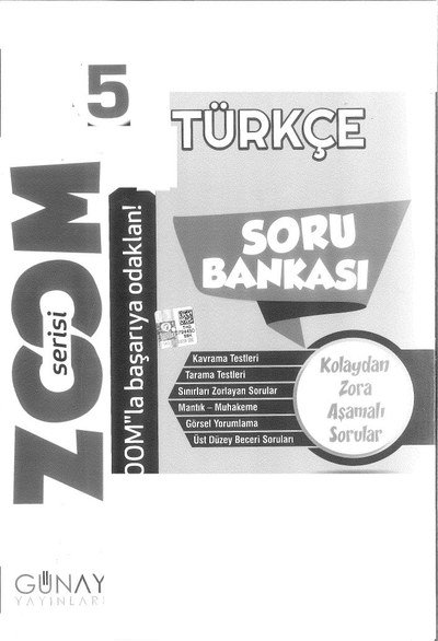 ZOOM SERİSİ TÜRKÇE SORU BANKASI
