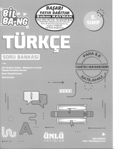 BİL BA-NG TÜRKÇE SORU BANKASI