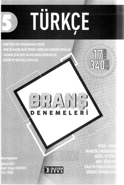 BRANŞ DENEMELERİ TÜRKÇE