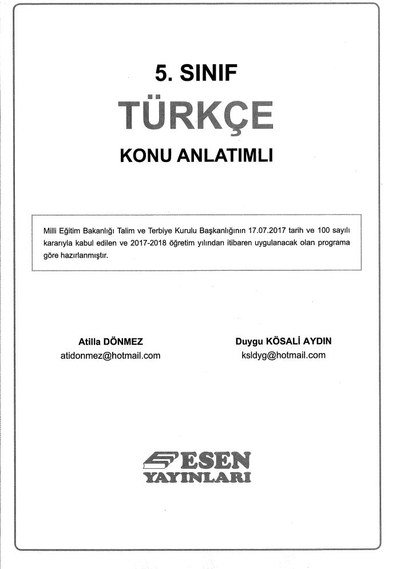 TÜRKÇE KONU ANLATIMLI
