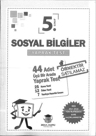 SOSYAL BİLGİLER YAPRAK TEST Limon Fotokopi