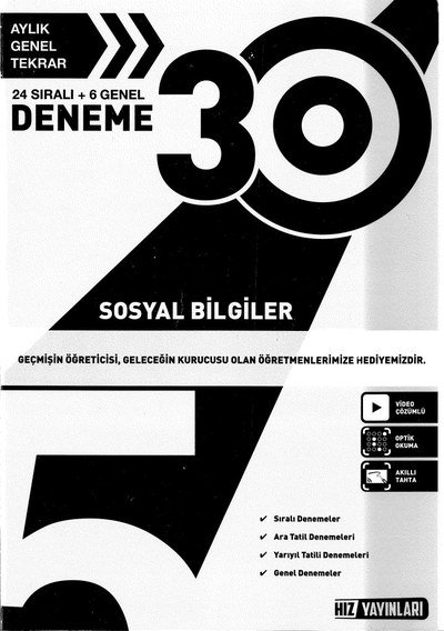 SOSYAL BİLGİLER 30 DENEME Limon Fotokopi