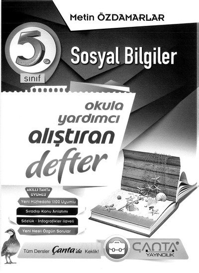 SOSYAL BİLGİLER OKULA ALIŞTIRAN DEFTER Limon Fotokopi