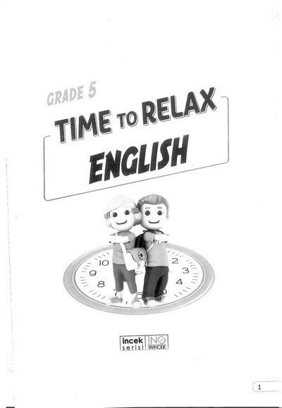 TIME TO RELAX ENGLISH Limon Fotokopi