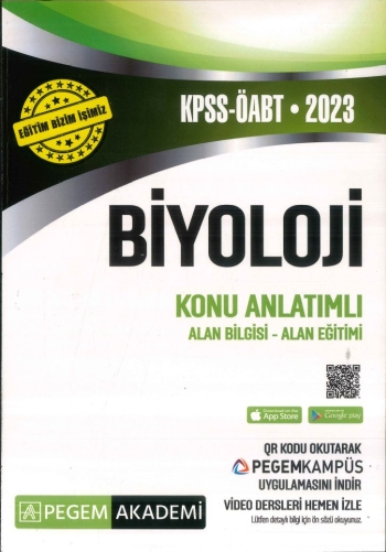 BİYOLOJİ KONU ANLATIMLI ALAN BİLGİSİ - ALAN EĞİTİMİ Limon Fotokopi