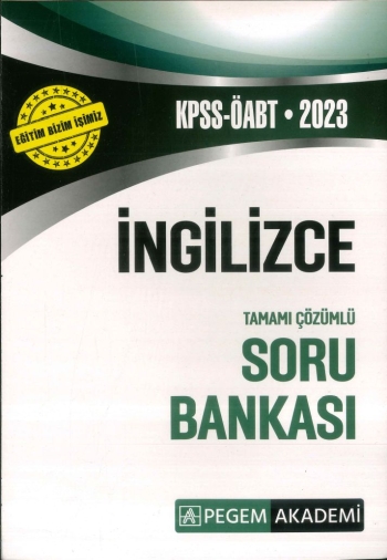 İNGİLİZCE TAMAMI ÇÖZÜMLÜ SORU BANKASI