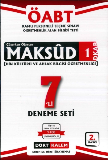MAKSUD 1 DİKAB 7'Lİ DENEME SETİ Limon Fotokopi