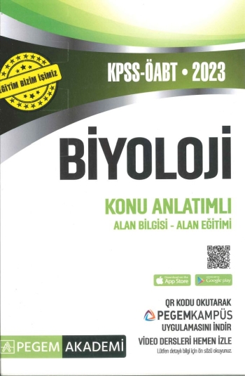 BİYOLOJİ KONU ANLATIMLI ALAN BİLGİSİ-ALAN EĞİTİMİ