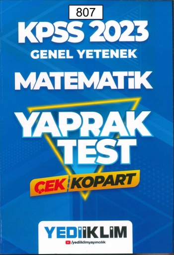 MATEMATİK ÇEK KOPART YAPRAK TEST Limon Fotokopi
