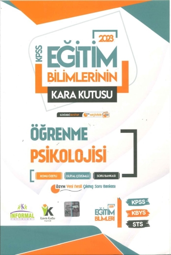 KARA KUTU ÖĞRENME PSİKOLOJİSİ KONU ÖZETLİ SORU BANKASI Limon Fotokopi