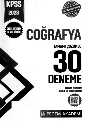 COĞRAFYA 30 DENEME TAMAMI ÇÖZÜMLÜ Limon Fotokopi