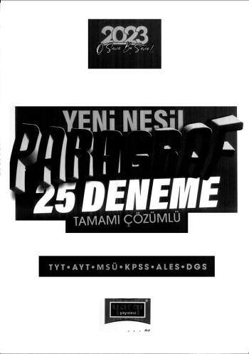 YENİ NESİL PARAGRAF 25 DENEME ÇÖZÜÖMLÜ Limon Fotokopi