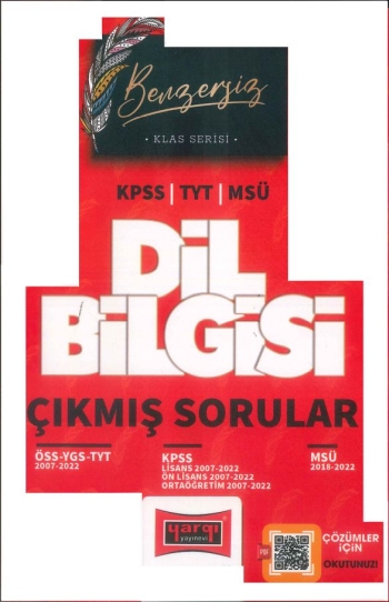KLAS SERİSİ DİL BİLGİSİ ÇIKMIŞ SORULAR (KPSS-TYT-MSÜ) 2007-2022 Limon Fotokopi