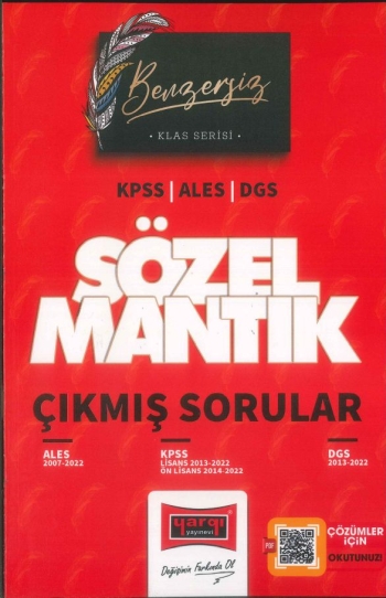 KLAS SERİSİ SÖZEL MANTIK ÇIKMIŞ SORULAR (ALES-KPSS-DGS) 2007-2022 Limon Fotokopi