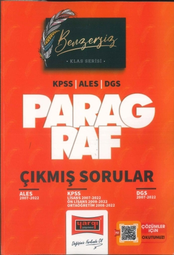 KLAS SERİSİ PARAGRAF ÇIKMIŞ SORULAR (ALES-KPSS-DGS) 2007-2022 Limon Fotokopi