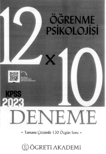 ÖĞRENME PSİKOLOJİSİ 12*10 ÇÖZÜMLÜ DENEME Limon Fotokopi