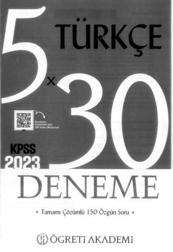 TÜRKÇE 5*30 DENEME ÇÖZÜMLÜ Limon Fotokopi