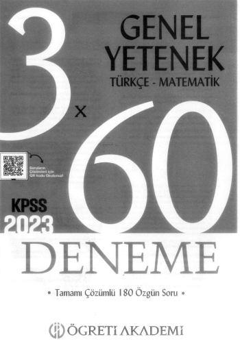 TÜRKÇE-MATEMATİK 3*60 DENEME ÇÖZÜMLÜ Limon Fotokopi