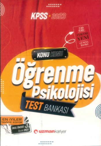 ÖĞRENME PSİKOLOJİSİ TEST BANKASI KONU KONU Limon Fotokopi