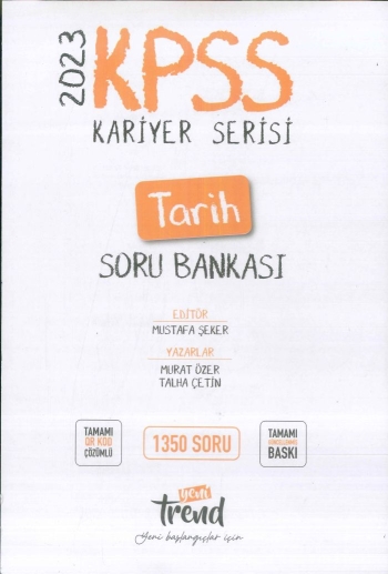 KARİYER SERİSİ TARİH SORU BANKASI1350 SORU