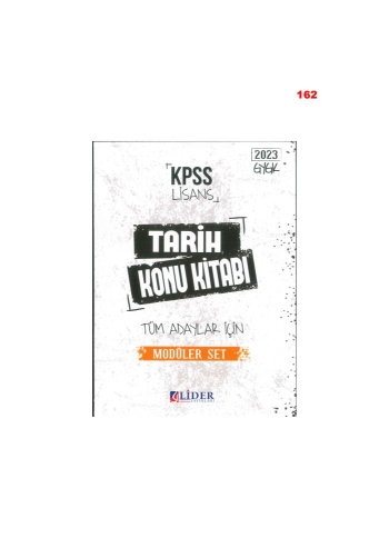 TARİH KONU KİTABI MODÜLER SET Limon Fotokopi