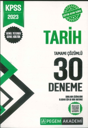 TARİH TAMAMI ÇÖZÜMLÜ 30 DENEME Limon Fotokopi