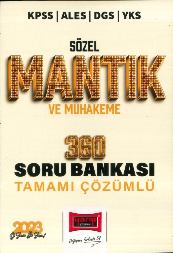 SÖZEL MANTIK VE MUHAKEME 360 ÇÖZÜMLÜ SORU BANKASI Limon Fotokopi