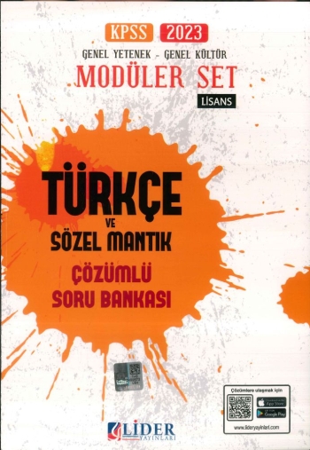 TÜRKÇE VE SÖZEL MANTIK ÇÖZÜMLÜ SORU BANKASI Limon Fotokopi