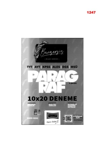 BENZERSİZ SERİSİ PARAGRAF 10*20 DENEME Limon Fotokopi