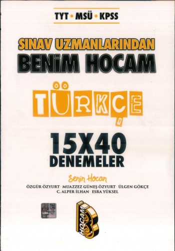 SINAV UZMANLARINDAN TÜRKÇE 15*40 DENEMELER Limon Fotokopi