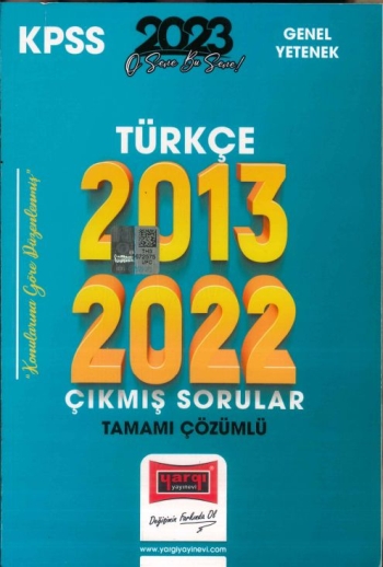 TÜRKÇE 2013-2022 ÇIKMIŞ SORULAR TAMAMI ÇÖZÜMLÜ Limon Fotokopi