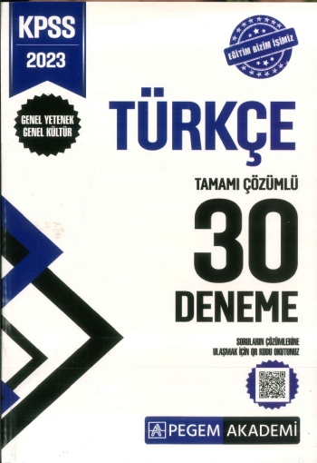 TÜRKÇE TAMAMI ÇÖZÜMLÜ 30 DENEME Limon Fotokopi
